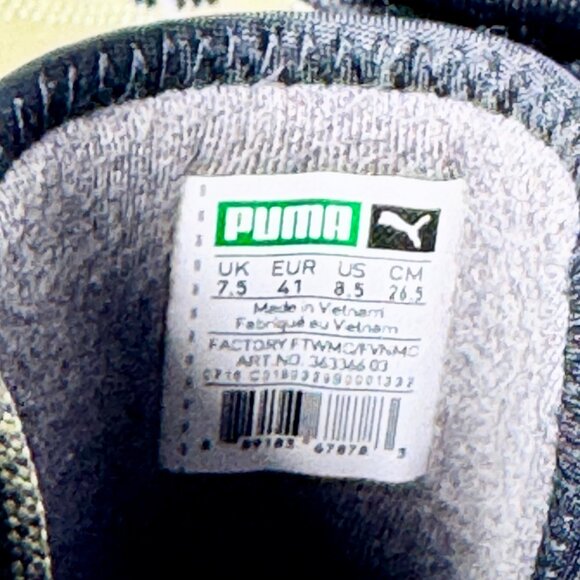 Puma Evolution The Ren Boots in Burnt Olive and Black Sz 8.5 - Picture 6 of 8